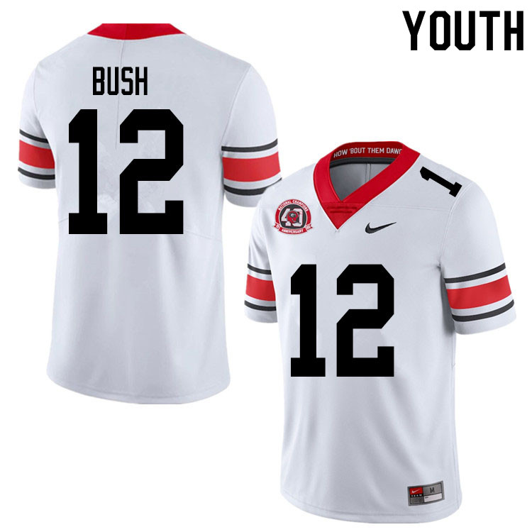 2020 Youth #12 Tommy Bush Georgia Bulldogs 1980 National Champions 40th Anniversary College Football